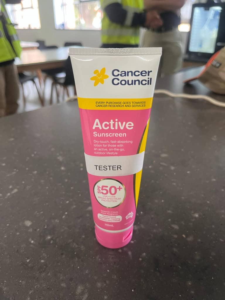 Protetor solar do Cancer Council