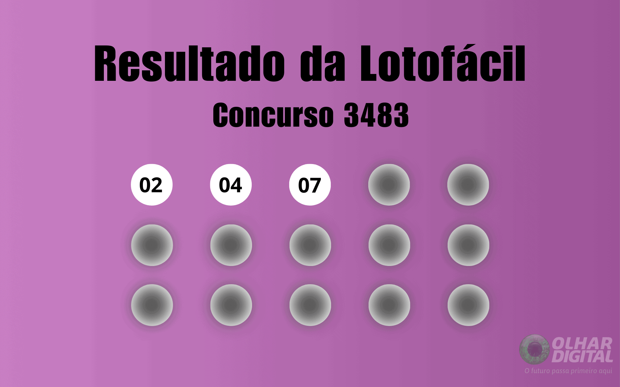 Resultado da Lotofácil de hoje: veja números e ganhadores do concurso 3483 (quarta, 10/09)
