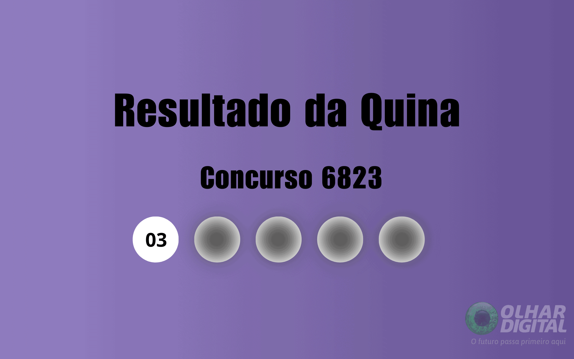 Resultado da Quina de hoje: veja números e ganhadores do concurso 6823 (quarta, 10/09)