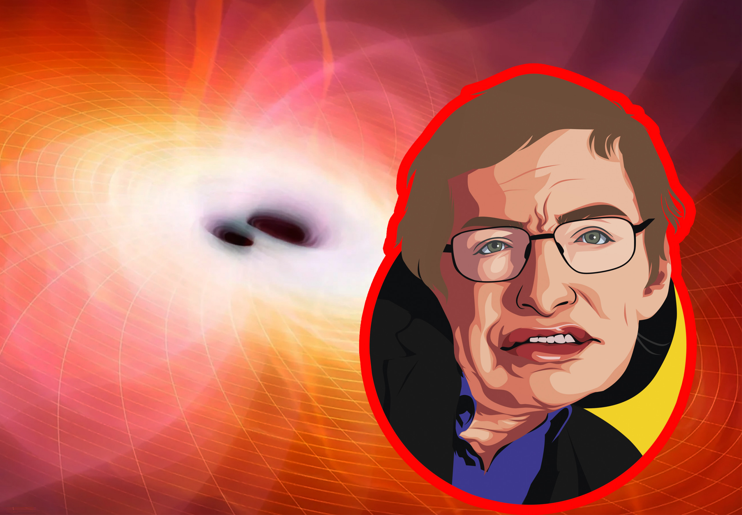 Fusão de buracos negros mais barulhenta já detectada confirma teoria de Stephen Hawking