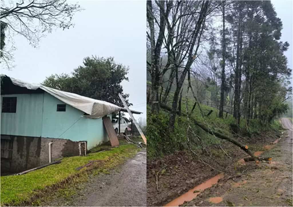 Defesa Civil confirma tornado em cidade brasileira A Secretaria de Estado da Proteção e a Defesa Civil de Barra Bonita confirmaram que o vento forte que atingiu a cidade e provocou danos materiais foi decorrência de um tornado. O município fica no oeste de Santa Catarina. tornado que atingiu a cidade de barra bonita, em santa catarina