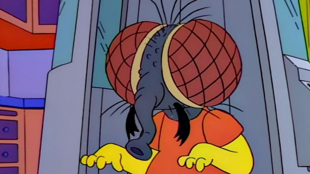 Bart with the flying head