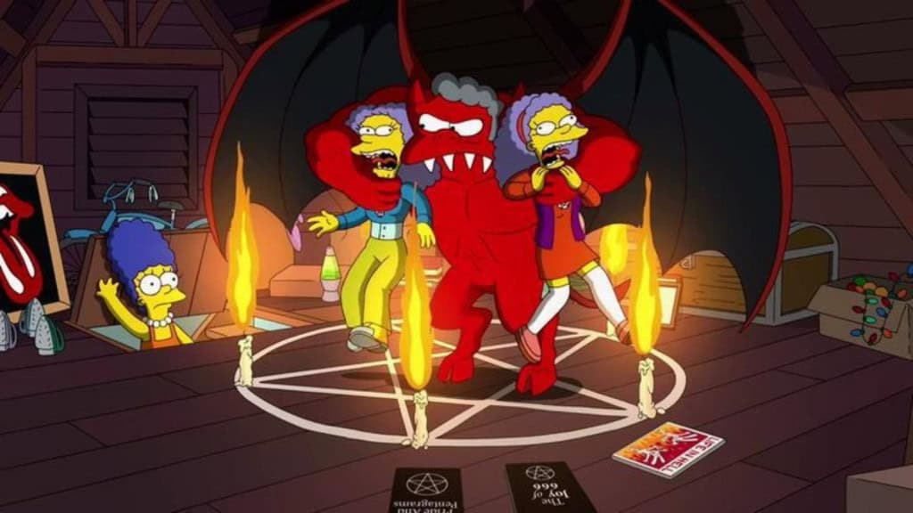 Patty and Selma held by the devil 