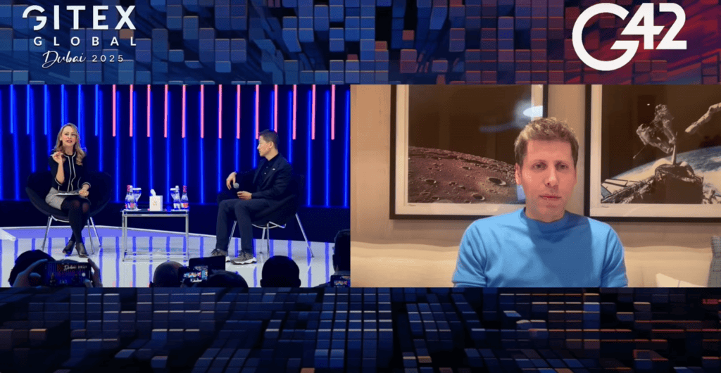 GITEX 2025: “Pai” do ChatGPT, Sam Altman esboça os próximos passos da tecnologia Volte 5 anos no tempo, para 2020. Se você descrevesse tudo o que uma inteligência artificial é capaz de fazer, talvez parecesse uma maluquice. É assim que o CEO da OpenAI, Sam Altman, respondeu a uma pergunta sobre a projeção para a tecnologia nos próximos anos. O executivo concedeu entrevista por videoconferência durante a GITEX Global, uma feira de tecnologia realizada em Dubai. Sam Altman na Gitex 2025