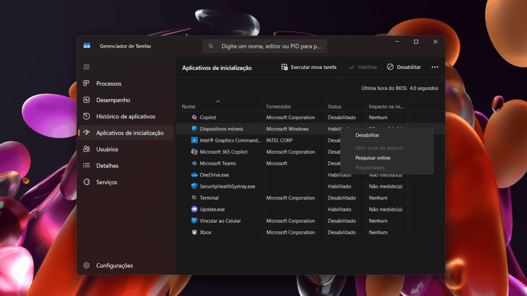 7 coisas para fazer após instalar o Windows 11 no PC Após a formatação ou instalação do Windows 11, muitos usuários acreditam que o trabalho está concluído, mas, na verdade, é só o começo. Para evitar problemas como lentidão, falhas de segurança e até riscos de invasões, é essencial realizar ajustes importantes. Captura de tela com configuração do Windows 11