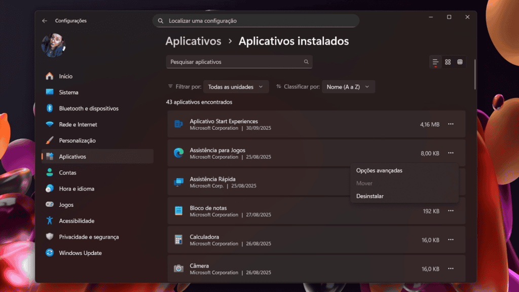 7 coisas para fazer após instalar o Windows 11 no PC Após a formatação ou instalação do Windows 11, muitos usuários acreditam que o trabalho está concluído, mas, na verdade, é só o começo. Para evitar problemas como lentidão, falhas de segurança e até riscos de invasões, é essencial realizar ajustes importantes. Captura de tela com configuração do Windows 11