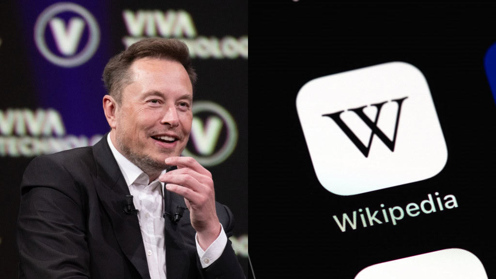 Grokipedia: nova enciclopédia de Elon Musk esconde polêmicas do bilionário A Grokipedia, nova plataforma lançada por Elon Musk, entrou no ar fazendo frente direta à Wikipédia. A enciclopédia foi criada com base na inteligência artificial Grok e busca oferecer uma alternativa à tradicional Wikipédia, que Musk acusa de ter viés de esquerda. Montagem com fotos de Elon Musk e do ícone do aplicativo da Wikipédia num iPhone