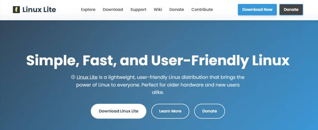 Site do Linux Lite
