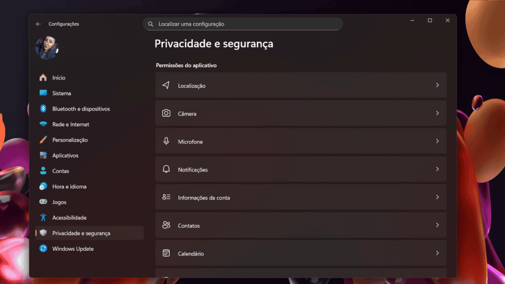 7 coisas para fazer após instalar o Windows 11 no PC Após a formatação ou instalação do Windows 11, muitos usuários acreditam que o trabalho está concluído, mas, na verdade, é só o começo. Para evitar problemas como lentidão, falhas de segurança e até riscos de invasões, é essencial realizar ajustes importantes. Captura de tela com configuração do Windows 11