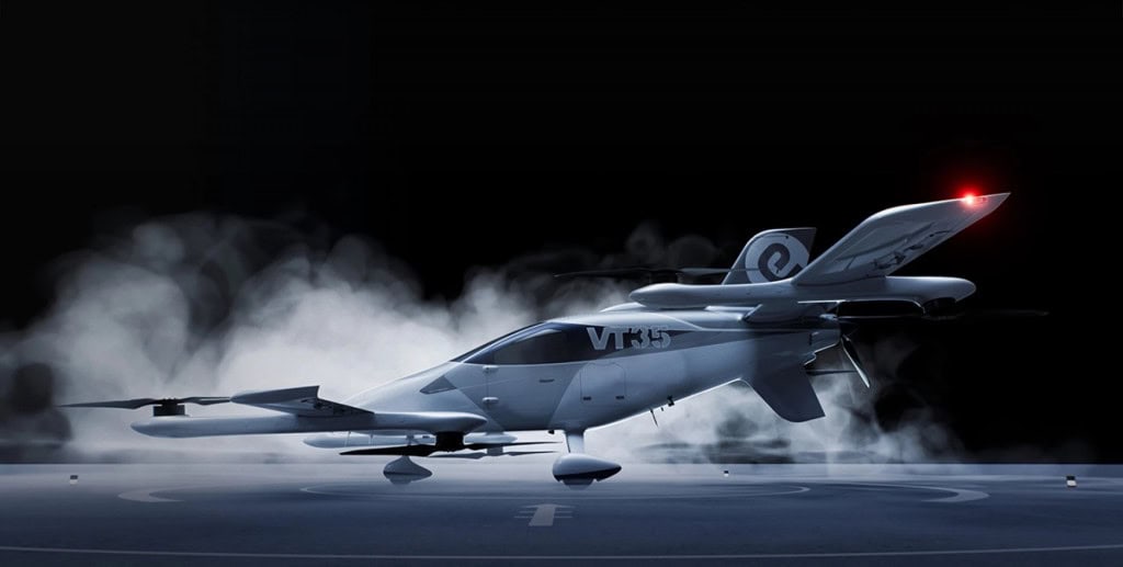 Táxi aéreo autônomo chinês chega com cabine futurista e confortável A chinesa eHang revelou seu novo táxi aéreo elétrico e autônomo, o VT35, capaz de transportar passageiros entre cidades sem a necessidade de piloto. Táxi aéreo autônomo chinês chega com cabine futurista e confortável