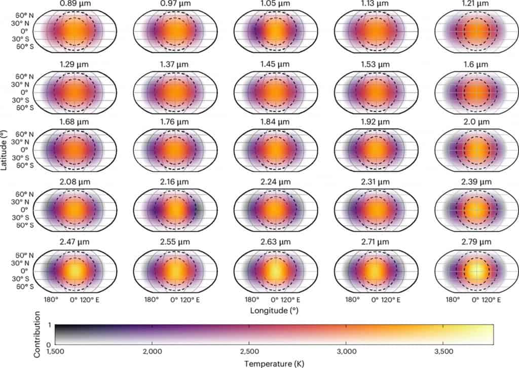 Primeiro mapa 3D de um exoplaneta revela detalhes de Júpiter quente Pesquisadores já criaram mapas 2D de exoplanetas, um passo essencial para estudar esses astros. Nesta semana, uma equipe internacional de astrônomos conseguiu criar, pela primeira vez, um mapa 3D de um exoplaneta do tipo Júpiter quente. mapa 3D do exoplaneta wasp-18b