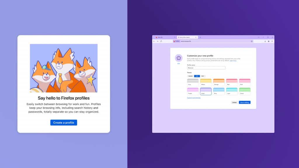 Mozilla Firefox lança perfis para separar navegação pessoal e de trabalho A Mozilla anunciou que o Firefox vai receber uma nova função de gerenciamento de perfis que promete facilitar a organização da navegação online. O recurso começa a ser liberado no navegador a partir de 14 de outubro, permitindo criar diferentes ambientes de navegação com favoritos, logins, histórico, extensões e temas específicos para cada perfil. perfis firefox