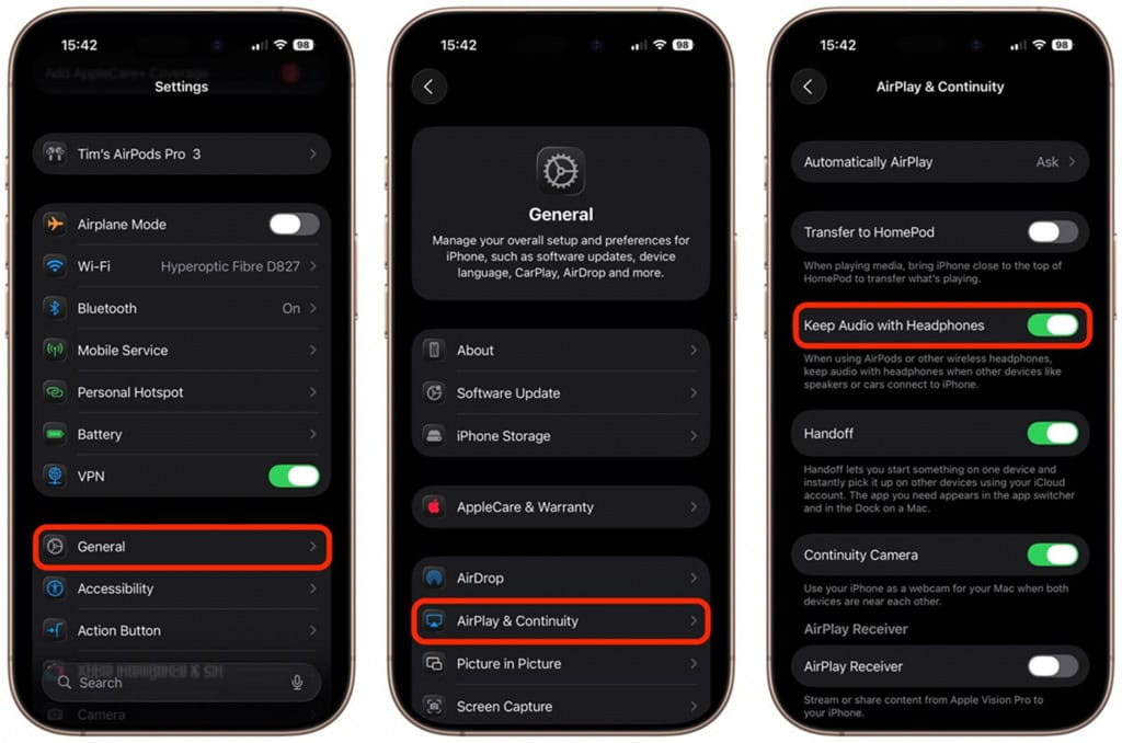 Atualização do iOS 26 promete facilitar na hora de escutar música Talvez você já tenha passado por uma situação assim: você está escutando música no seu fone de ouvido e, quando há outras opções de conexão no ambiente, o som dá problema. Isso acontece bastante em carros. Quando alguém usando um AirPod entrar em um veículo com CarPlay, o som vai automaticamente para o auto-falante. Atualização do iOS 26 promete facilitar na hora de escutar música