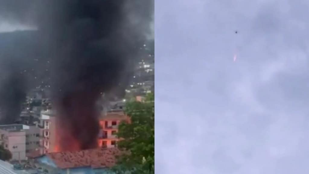 Drones são utilizados por criminosos e policiais em megaoperação no RJ Nesta terça-feira (28), a polícia do Rio de Janeiro (RJ) deflagrou uma megaoperação para prender 100 pessoas em dois complexos da cidade, Penha e Alemão. E a tecnologia está sendo utilizada tanto pelos criminosos, como pelos policiais, especialmente drones. Imagem à esquerda mostra regiões pegando fogo; à direita, drone lançando granadas