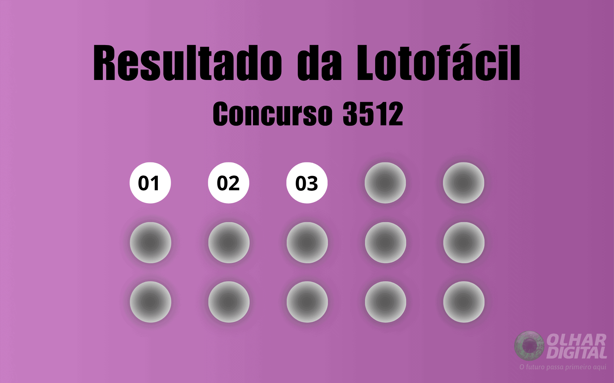 Resultado da Lotofácil de hoje: veja números e ganhadores do concurso 3512 (terça, 14/10)