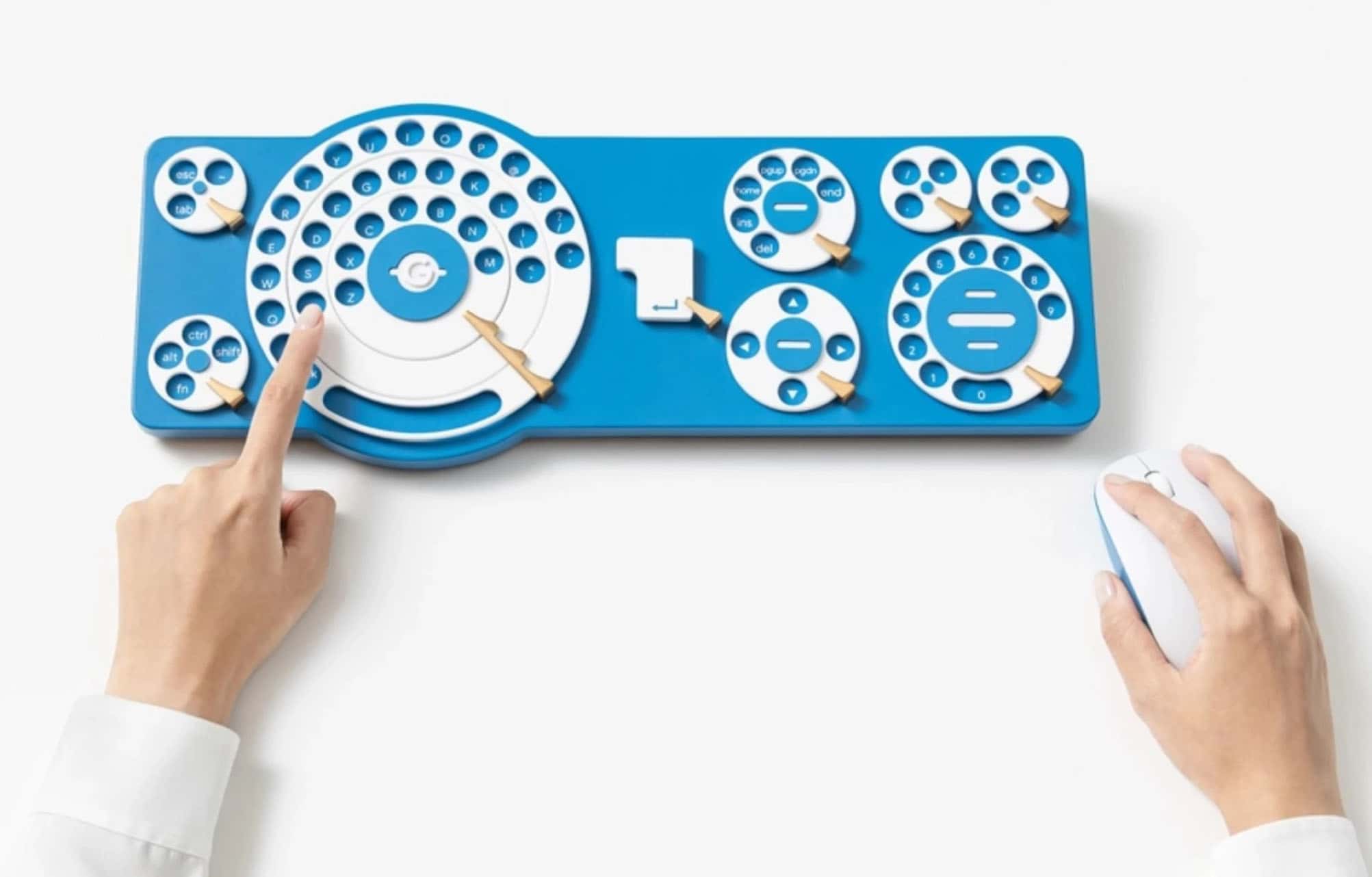 Imagem ilustrativa de Google Japão lança teclado circular inspirado em telefones antigos, disponível em código aberto no GitHub.