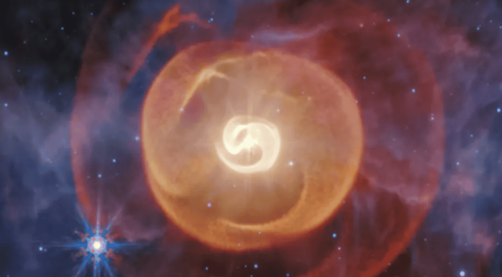 A dança cósmica do caos: Webb desvenda espirais de estrelas condenadas