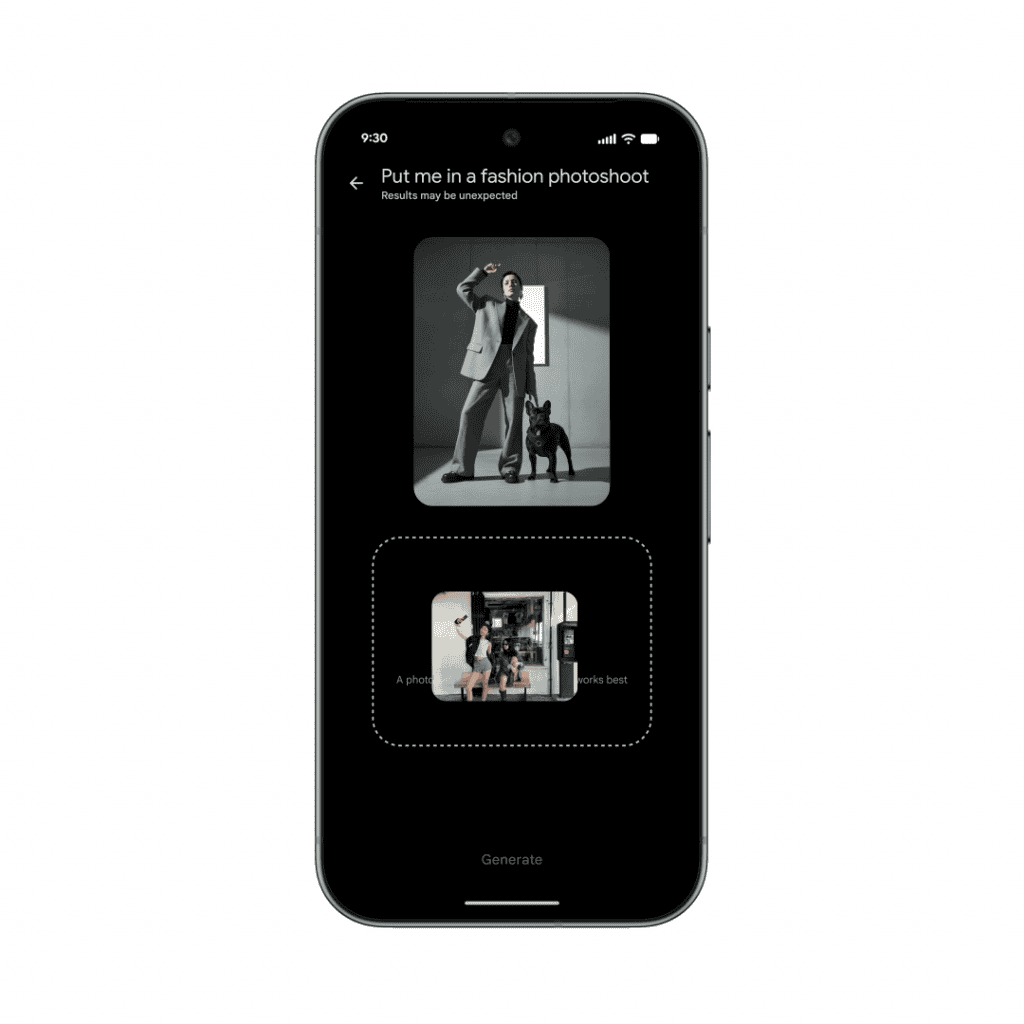 Imagem de um smartphone exibindo um dos recursos