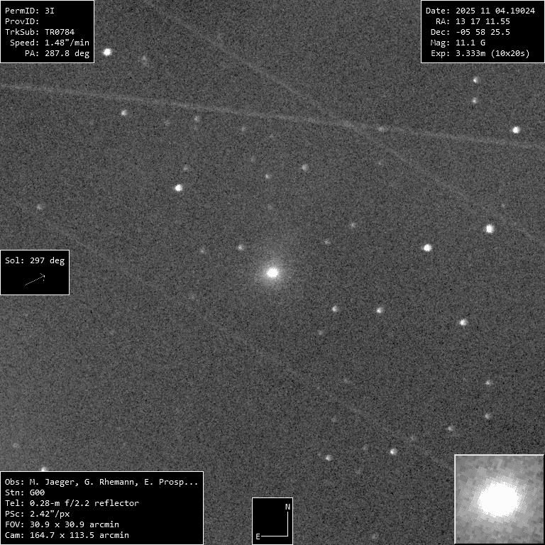 3I/ATLAS: visitante interestelar volta a ser detectado da Terra – veja novas imagens Conforme noticiado pelo Olhar Digital, na sexta-feira (31), as lentes de um poderoso telescópio instalado no alto de uma montanha nos EUA flagraram um retorno muito esperado pela comunidade astronômica e pelo público em geral. O cometa interestelar 3I/ATLAS deu novamente as caras no céu, após semanas mergulhado no brilho do Sol e invisível para a Terra. Outros registros do objeto têm sido obtidos desde então. 3I/ATLAS: visitante interestelar volta a ser detectado da Terra – veja novas imagens