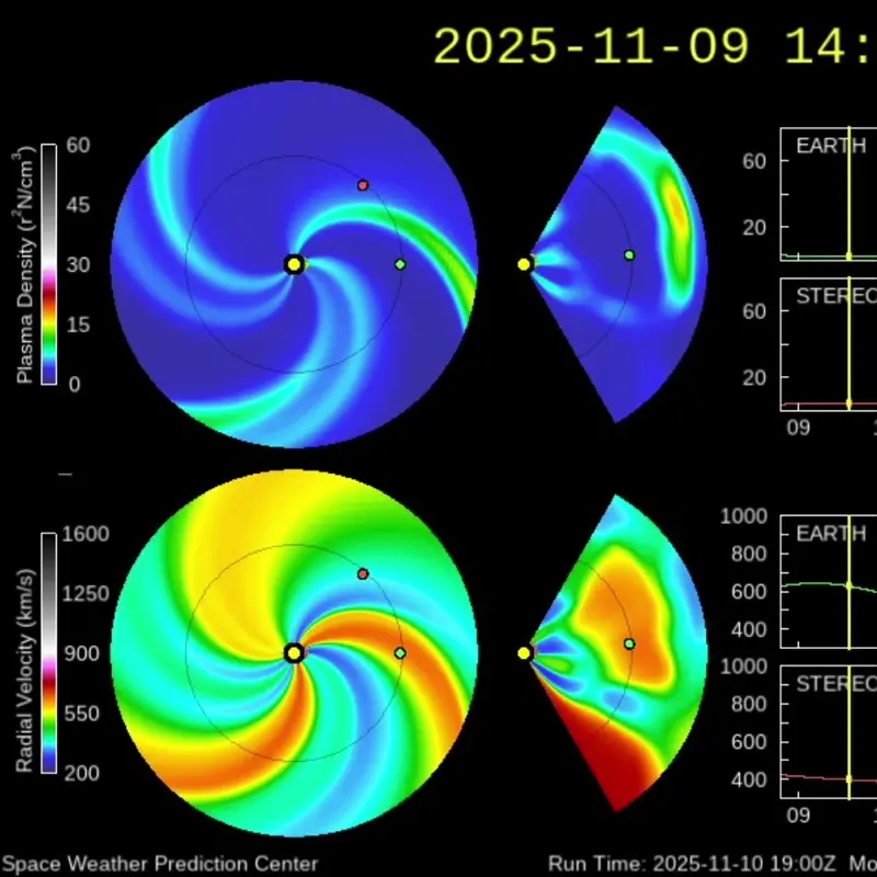 Mancha solar tem surto de atividade e dispara jato de plasma canibal contra a Terra