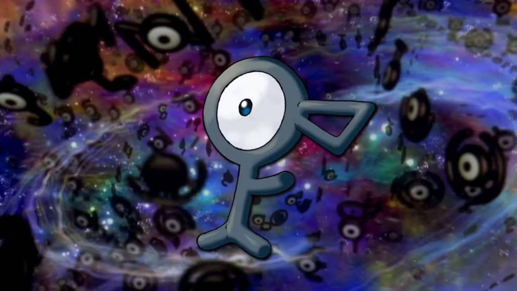 Diversas formas do PoKémon Unown