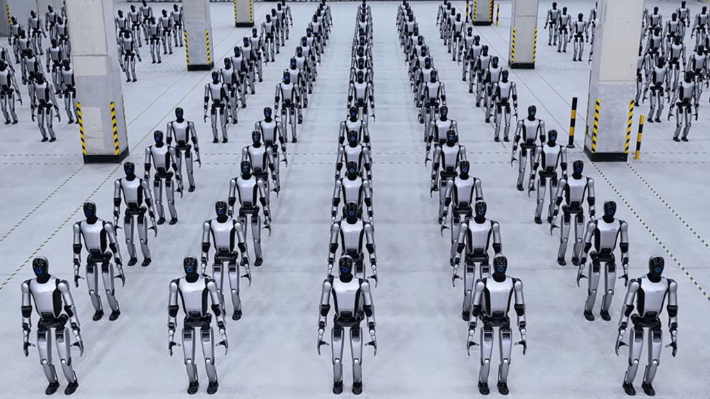 China vai usar robôs humanoides para patrulhar fronteiras A empresa chinesa UBTECH Robotics assinou um acordo milionário para usar seus robôs humanoides em postos de fronteira na região de Guangxi, em uma cidade que faz divisa com o Vietnã. Os dispositivos vão ajudar a controlar o fluxo de pessoas, fazer patrulhas e lidar com tarefas logísticas. ubtech walker s2 robô humanoide