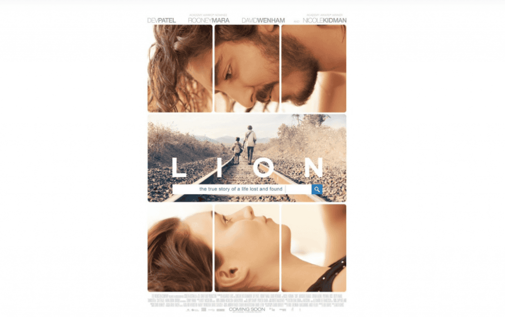 Cartaz de divulgação do filme Lion: Uma Jornada Para Casa (2016)