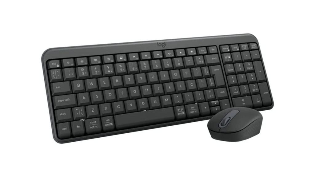 Kit com teclado e mouse