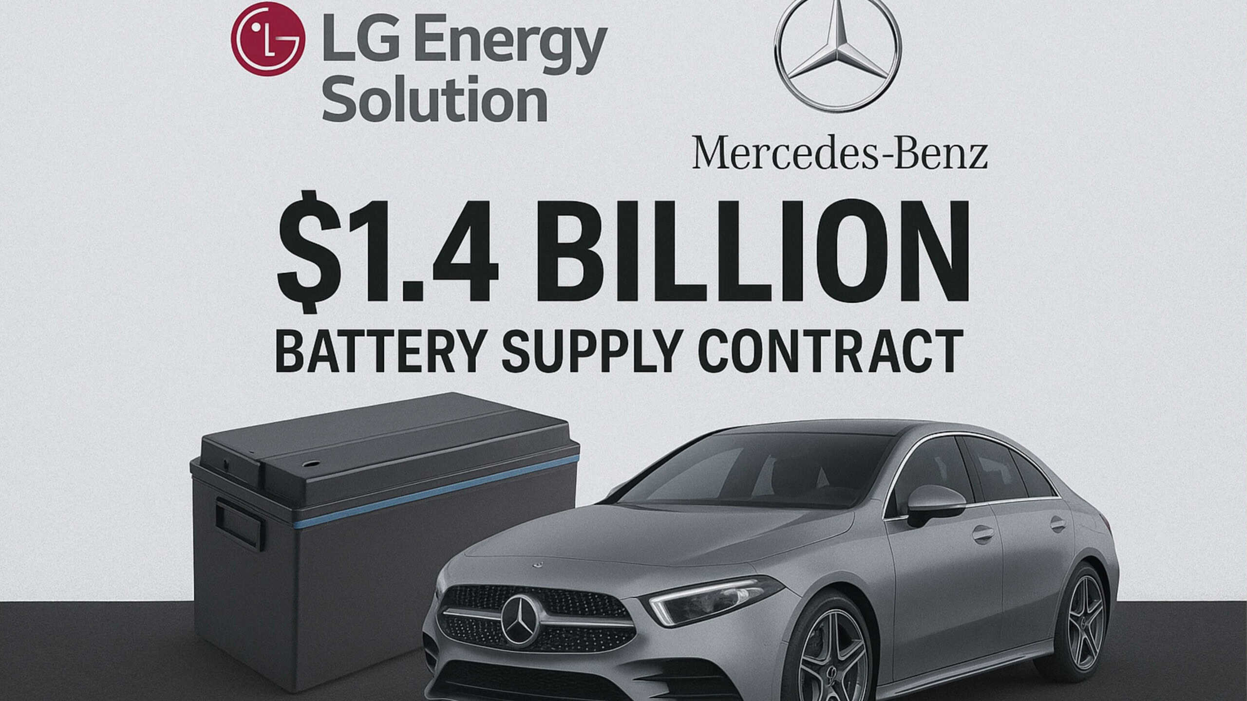 LG firma contrato bilionário para fornecer baterias a carros elétricos da Mercedes