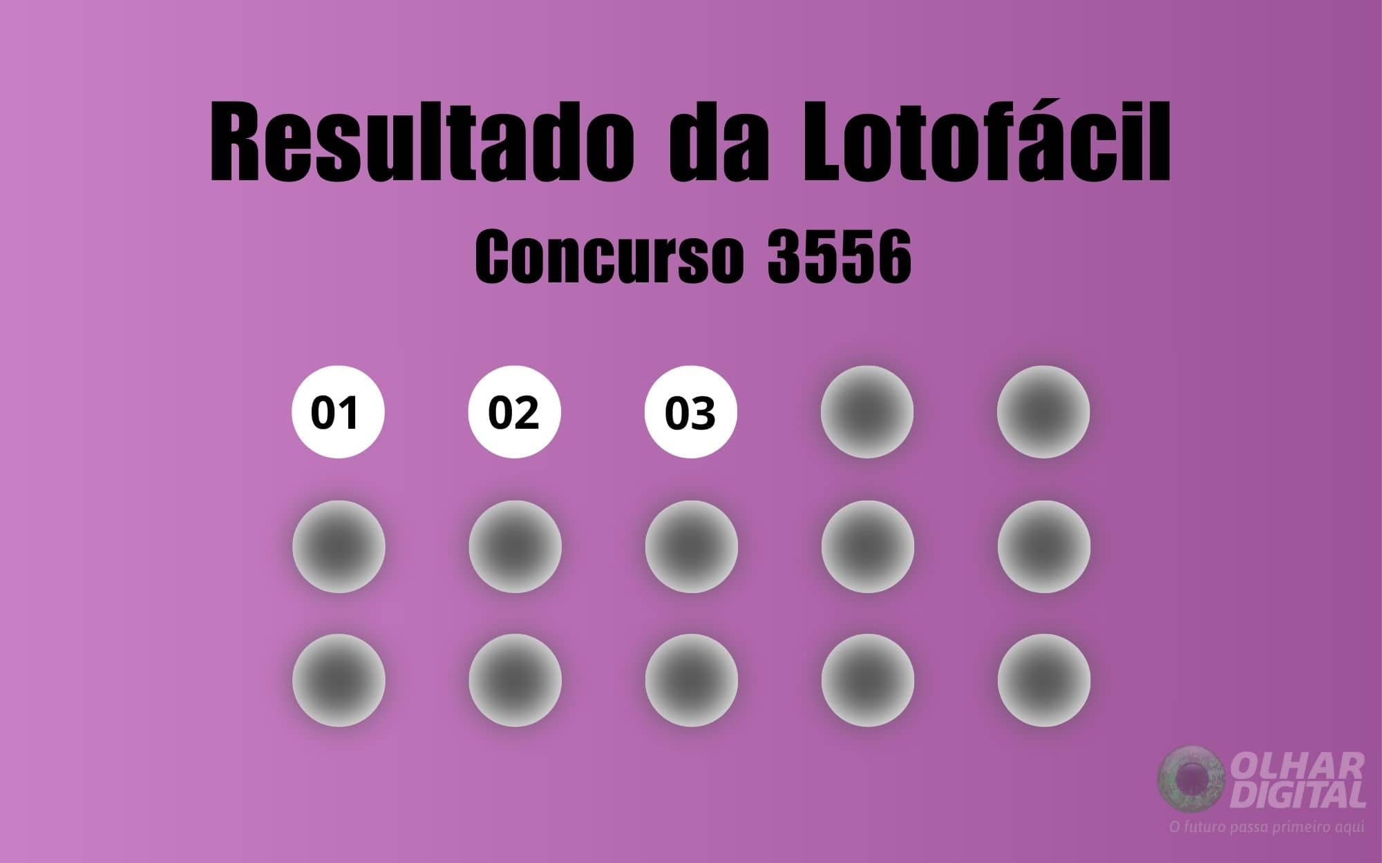 Resultado da Lotofácil de hoje: veja números e ganhadores do concurso 3556 (sábado, 06/12)