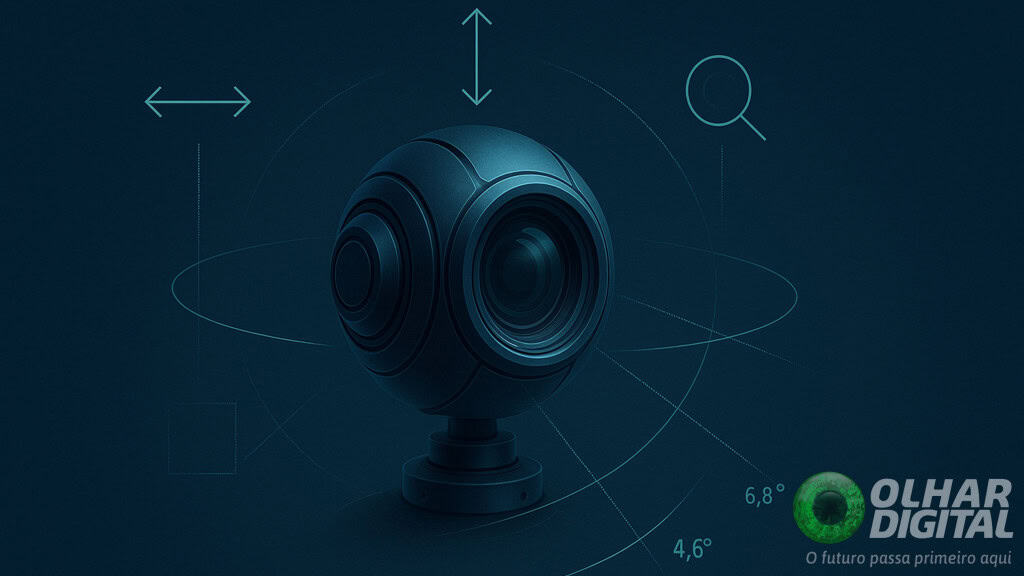 O ‘olho artificial’ chinês que muda como robôs olham e entendem o mundo Cientistas da Universidade de Shanghai Jiao Tong e da Academia Chinesa de Ciências apresentaram o EyeVLA. É um “globo ocular robótico” projetado para dar visão ativa a sistemas de Inteligência Artificial Incorporada (robôs e máquinas inteligentes que interagem com o mundo real). Ilustração de olho robótico para inteligência artificial (IA)