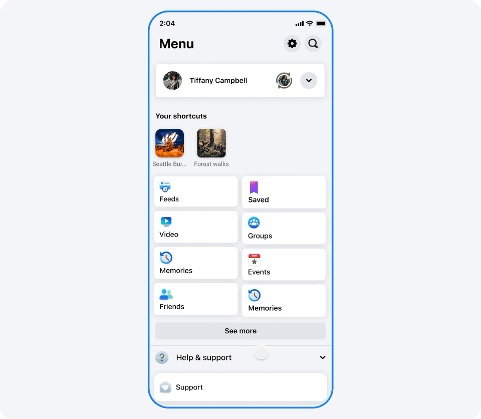 Suporte recuperação de conta