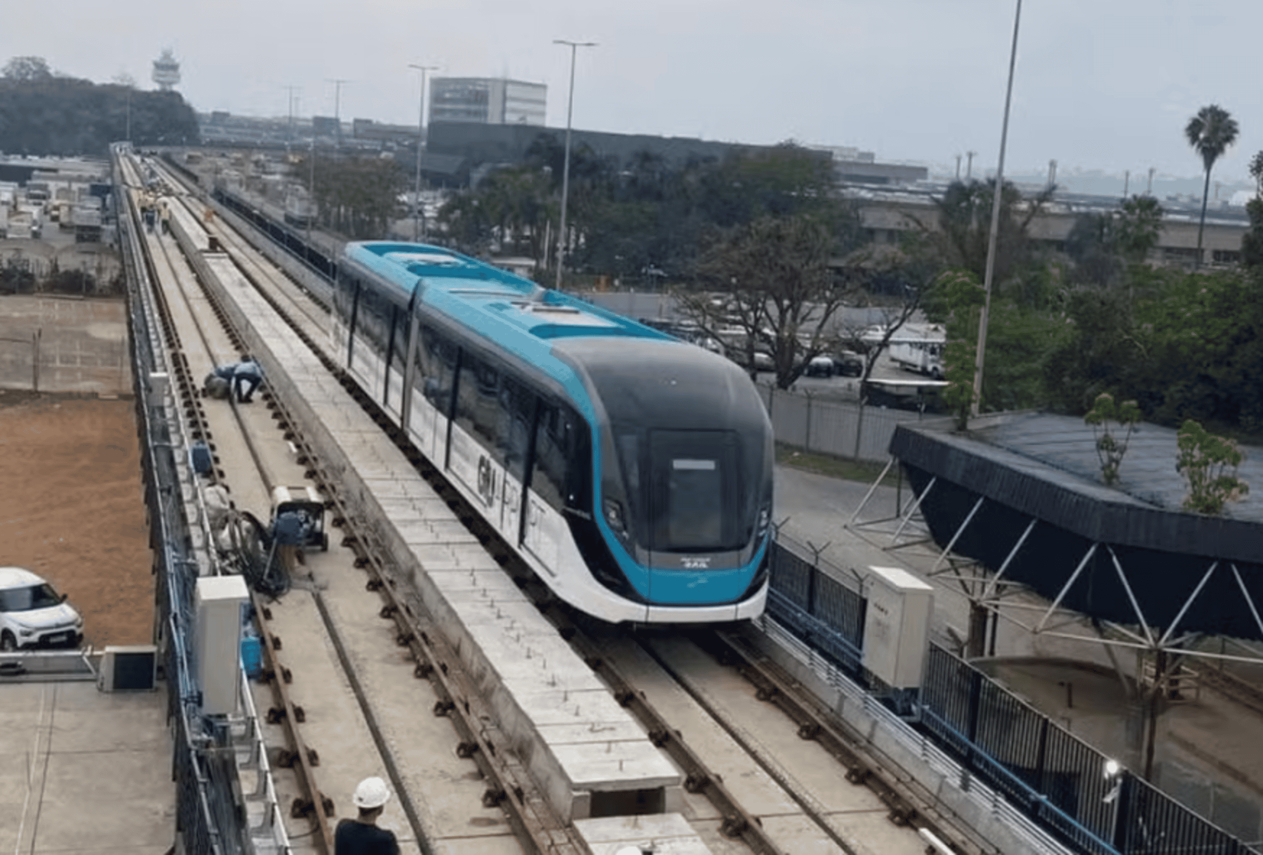 Aeromóvel de Guarulhos avança em testes, mas segue sem previsão de abertura
