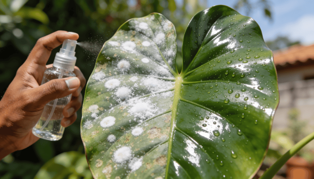 Essa receitinha com bicarbonato salva plantas com fungos Você sabia que aquele pozinho que temos na cozinha, o bicarbonato de sódio, pode ser um aliado inesperado no cuidado com plantas? Além de limpar, ele ajuda a manter folhas lindas e livres de fungos, deixando seu jardim ainda mais saudável e vistoso. Estudos realizados pela Embrapa ajudam a compreender como usar esse ingrediente nas sua plantas de forma segura. Mistura caseira com bicarbonato de sódio pra acabar com os fungos nas plantas e elas ficam ainda mais bonitas