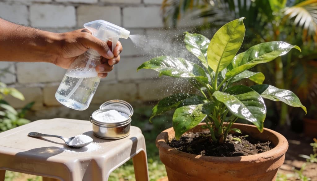Mistura caseira com bicarbonato de sódio pra acabar com os fungos nas plantas e elas ficam ainda mais bonitas