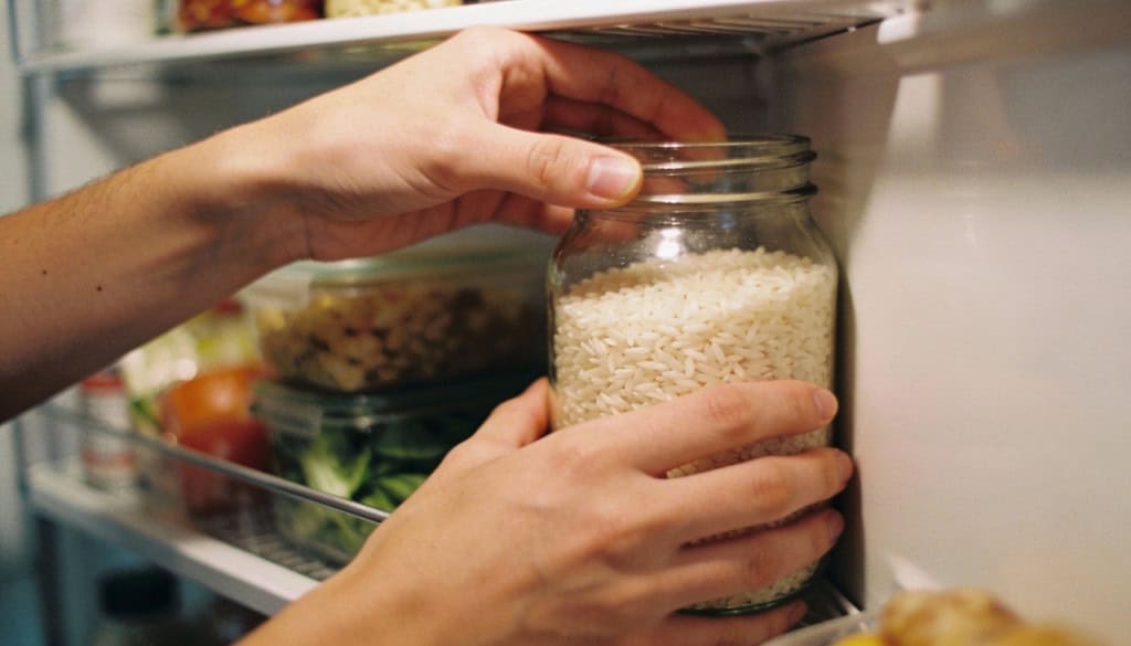 Por que colocar uma tigela de arroz cru na geladeira ajuda tanto?