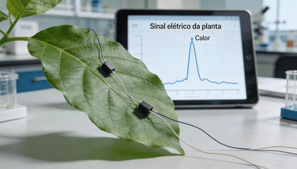 A tecnologia surpreendente que faz plantas “avisarem” tudo Já pensou que suas plantas podem “avisar” quando estão com sede ou estressadas? Sensores inteligentes estão traduzindo sinais invisíveis das plantas em dados simples, conectando jardinagem, tecnologia e bem-estar de um jeito surpreendentemente natural. Pesquisadores da USP mostram como essa tecnologia é possível e seus benefícios. A tecnologia surpreendente que faz plantas "avisarem" tudo