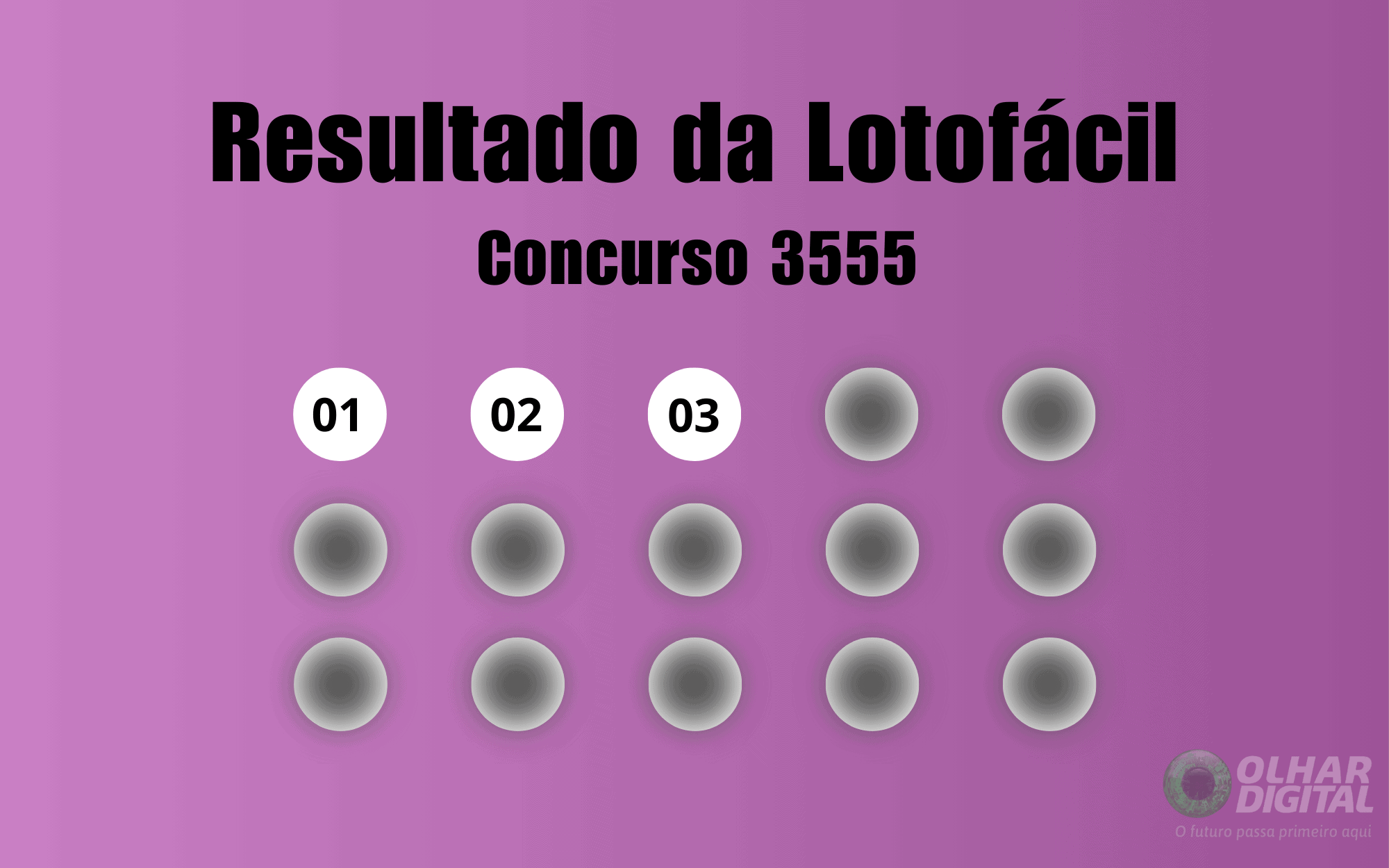 Resultado da Lotofácil de hoje: veja números e ganhadores do concurso 3555 (sexta, 05/12)