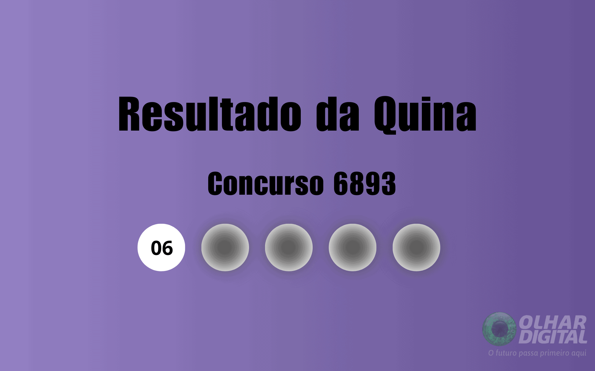 Resultado da Quina de hoje: veja números e ganhadores do concurso 6893 (quarta, 03/12)