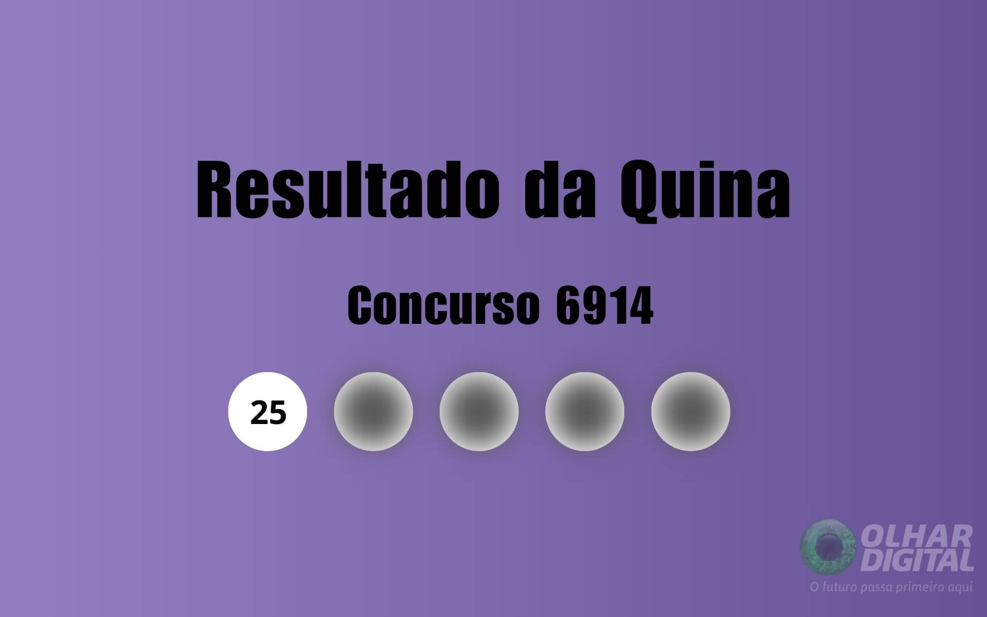 Resultado da Quina de hoje: veja números e ganhadores do concurso 6914 (segunda, 29/12)