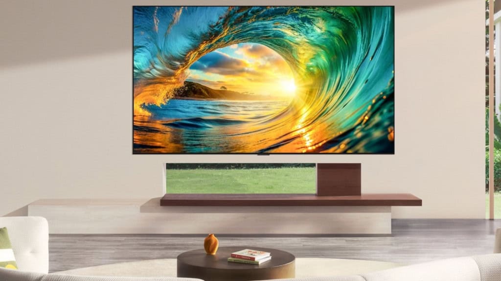 Smart TV LG OLED Evo W6 numa sala
