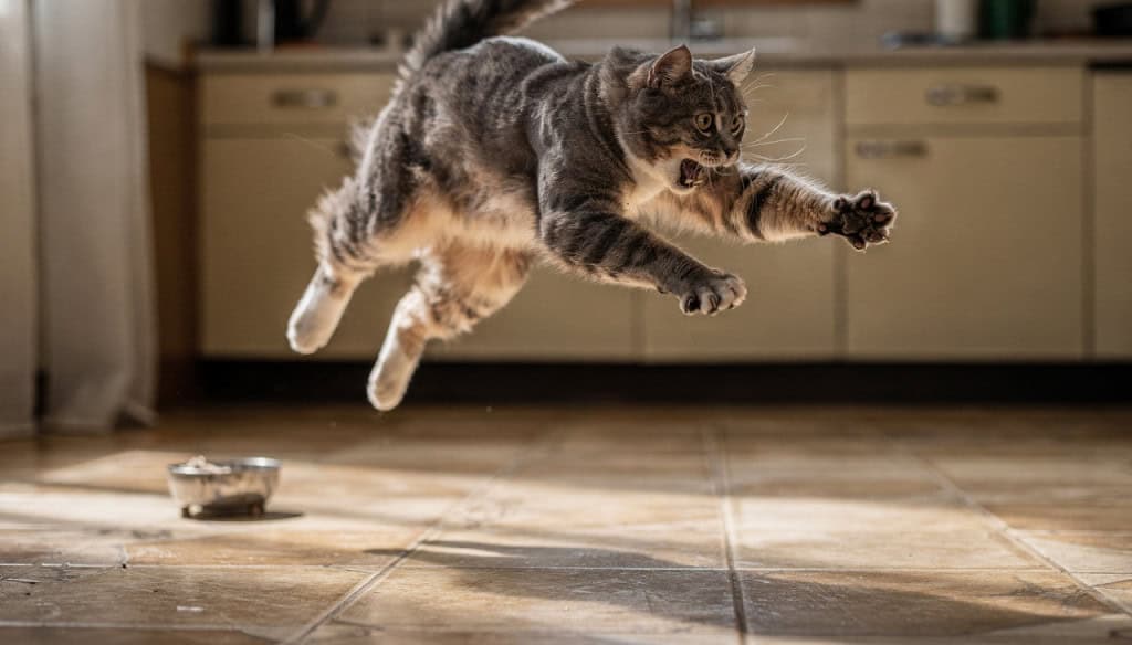 A razão biológica para o medo repentino que os gatos sentem ao ver pepinos