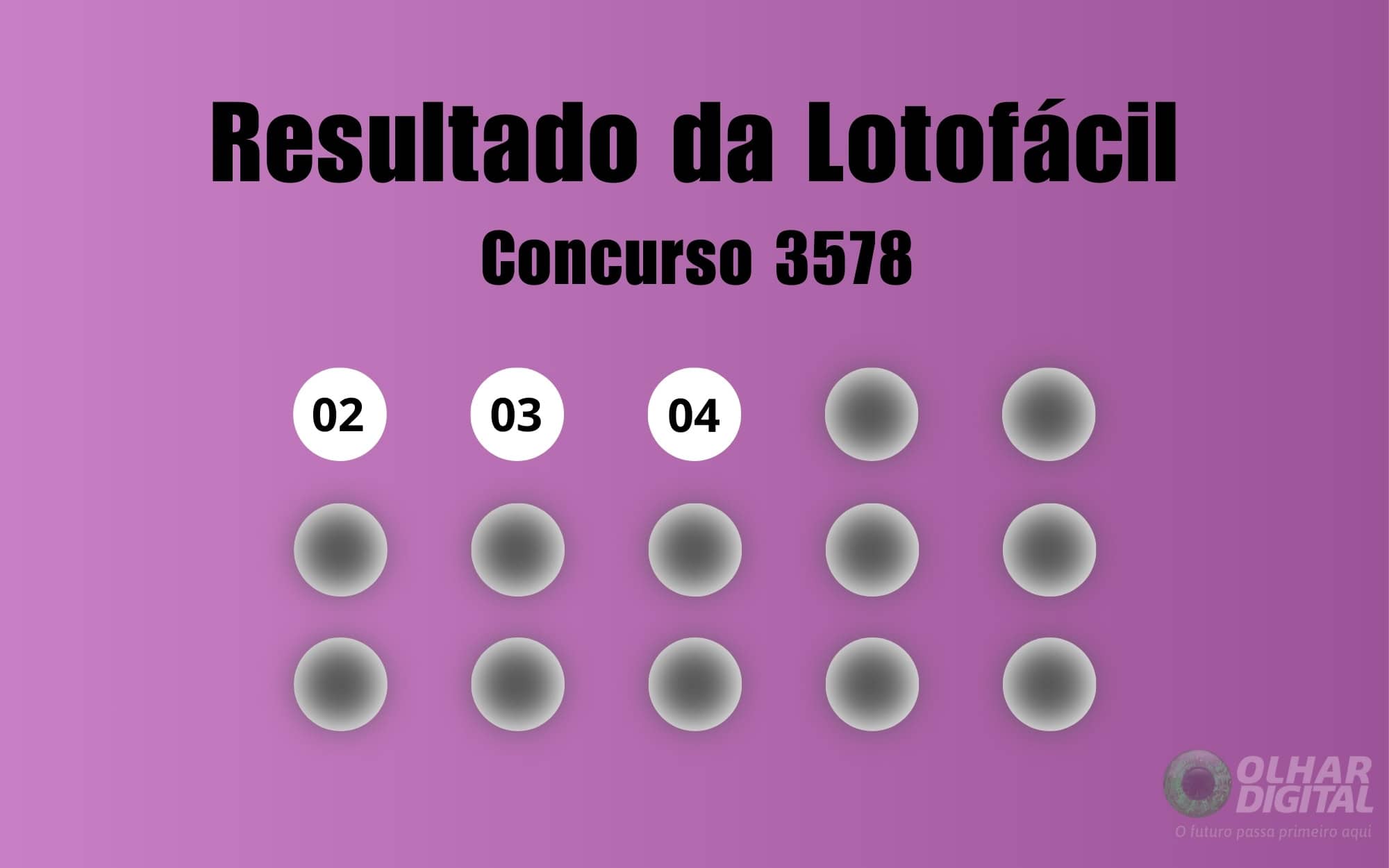 Resultado da Lotofácil de hoje: veja números e ganhadores do concurso 3578 (sábado, 03/01)
