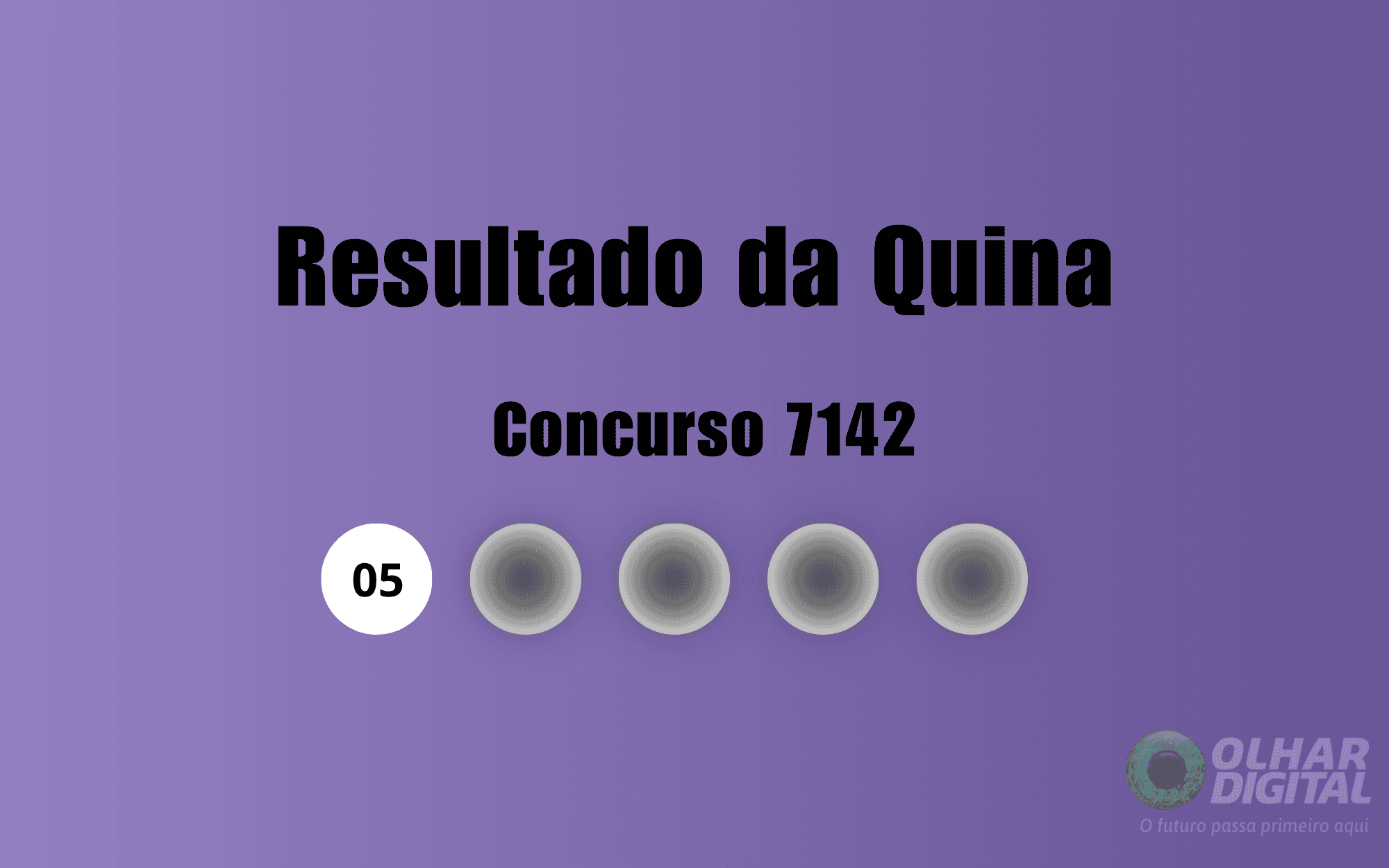 Resultado da Quina de hoje: veja números e ganhadores do concurso 7142 (quarta, 14/10)