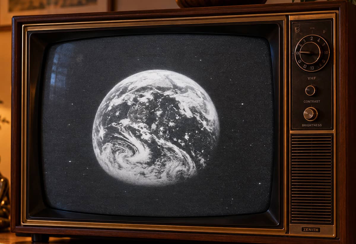 O dia em que a televisão mostrou pela primeira vez a Terra vista do espaço em uma transmissão ao vivo
