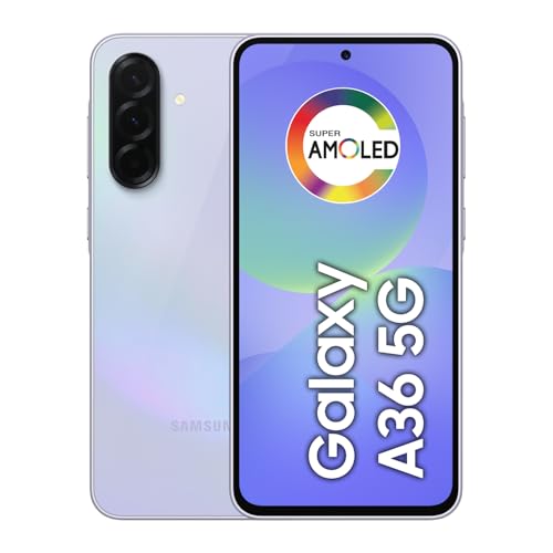 Celular Samsung Galaxy A36 5G 256GB, 6GB RAM, Câmera 50MP, IP67, Super AMOLED 6.7", Recursos AI, Violeta