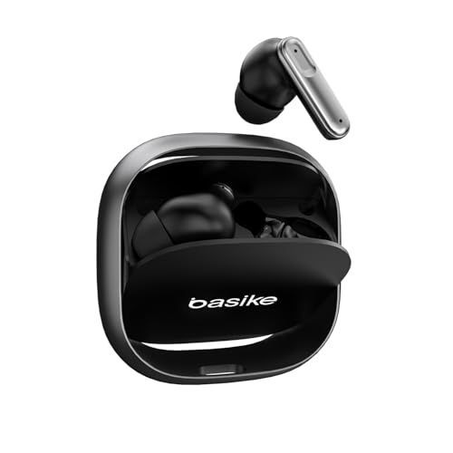 Fone de Ouvido Intra-Auricular Bluetooth 5.4, Som Hi-Fi Estéreo Sem Fio, Chamadas de Voz, Cancelamento de Ruído, Controle Tátil Premium, 3 Tamanhos de Pontas e Bateria de 36h - Preto