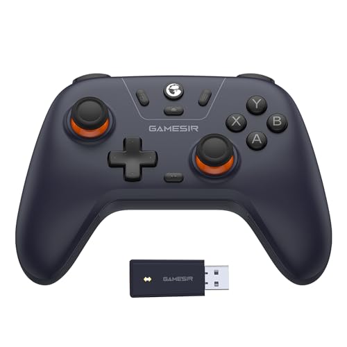 GameSir Nova Lite Controlador sem fio 2.4g para PC com Windows, iPhone, Android, Switch e Steam Deck, Controle Bluetooth Gamepad com gatilho de efeito Hall, Turbo, vibração Rumble(roxo escuro)
