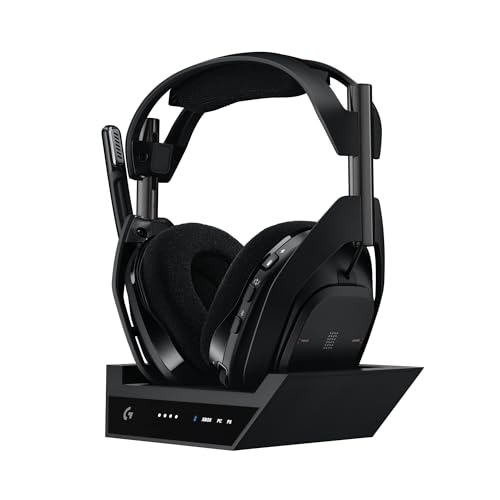 Headset Gamer Sem Fio Logitech G Astro A50 X LIGHTSPEED + Base Station, Com Conexão Bluetooth e HDMI 2.1 Passthru, Tecnologia PLAYSYNC, Compatível Com Xbox Series X|S, PlayStation, PC/Mac - Preto