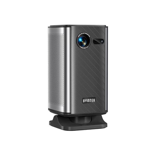 Projetor DLP Portátil BYINTEK P70X 1080p Full HD 300ANSI - Mini projetor Android com Foco Automático a Laser TOF, Bateria Integrada de 10000mAh e LED de 50000h
